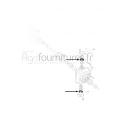 Bague axiale Ø 40 x 80 x 24.9 mm carter du moyeu pont avant 4M Bepco 30/6451-16