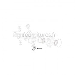 Pivot de direction carter du moyeu pont avant 4M Bepco 25/6450-19 pour tracteur