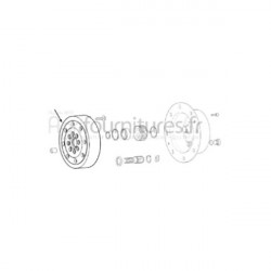 Couronne de reducteur réducteur pont avant 4M Bepco 25/6430-10 pour tracteur