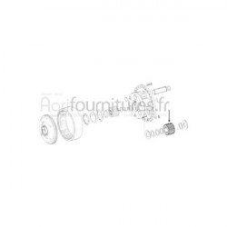 Pignon satellite z 15 réducteur pont avant 4M Bepco 25/6431-9 pour tracteur