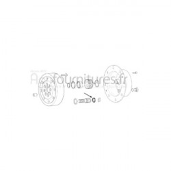 Circlips réducteur pont avant 4M Bepco 25/6434-18 pour tracteur