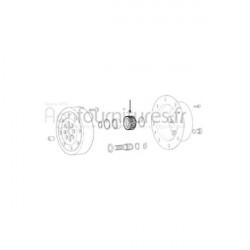 Pignon satellite z 46 réducteur pont avant 4M Bepco 25/6431-8 pour tracteur