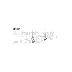 Croisillon 27 x 70.6 mm cardan pont avant 4M Bepco 22/6403-94 pour tracteur