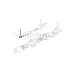 Bague Ø 37 x 41 x 32 mm cardan pont avant 4M Bepco 26/6462-2 pour tracteur