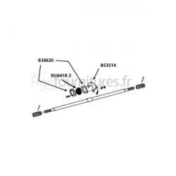 Roulement Ø 34.8 x 72 x 42.8 mm manchon pont avant 4M Bepco 30/6418-2 pour tracteur