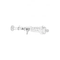 Roulement a roul. coniques Ø 63.5 x 76.2 mm trompette pont arrière Bepco 25/372-19
