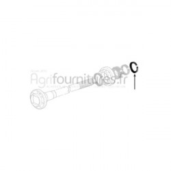 Bague d'étanchéité Ø 53.5 x 73.2 x 12.8 mm trompette pont arrière Bepco 30/376-1