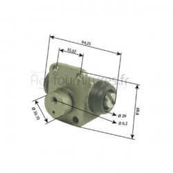 Cylindre récepteur de frein Bepco 27/413-27 pour tracteur