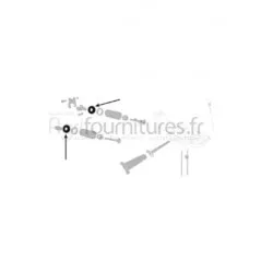 Caoutchouc arbre de contrôle de pression hydraulique Bepco 30/671-1 pour chargeur