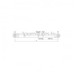 Bras de relevage inférieur cat.2 Bepco 30/712-27 pour tracteur