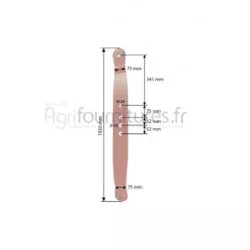Bras de relevage inférieur cat.2 Bepco 24/712-24 pour tracteur