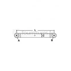 Bras de relevage inférieur cat.1/2 Bepco 23/712-18 pour tracteur