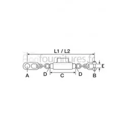 Stabilisateur à chaîne Bepco 68/8132-051 pour tracteur