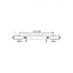 Stabilisateur rigide mécanique Ø 22.5 - l  705/825 mm Bepco 28/740-34 pour tracteur