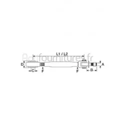 Stabilisateur rigide Bepco 30/740-28 pour tracteur