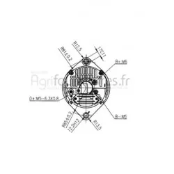 Alternateur 14v - 65a Bepco 62/920-25 pour tracteur