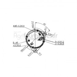 Alternateur 14v - 55a Bepco 62/920-62 pour moissonneuse - batteuse
