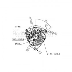 Alternateur 14v - 80a Bepco 62/920-102