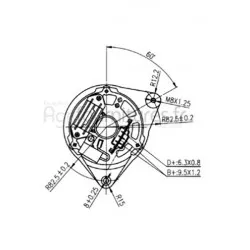 Alternateur 14v - 33a Bepco 62/920-59 pour tracteur
