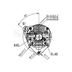 Alternateur 14v - 55a Bepco 62/920-24