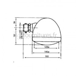 Phare avant gauche Bepco 26/189-6 pour tracteur