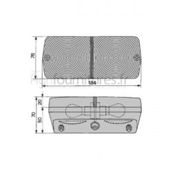 Feu avant position droit Bepco 30/1918-57 pour tracteur