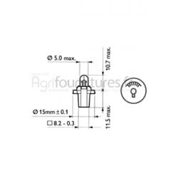 Ampoule 12V Bepco 63/1955-3