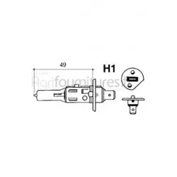 Ampoule 12V - h1 Bepco 63/1955-448