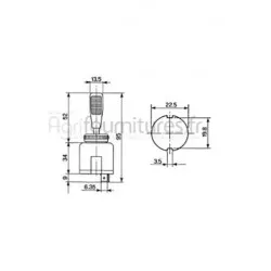 Interrupteur de clignotant Bepco 29/S7649/4