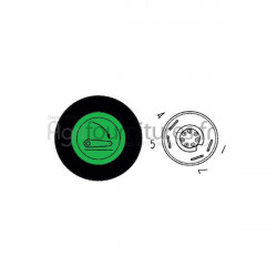 Bouton poussoir descente relevage Bepco 63/1884-17 pour tracteur