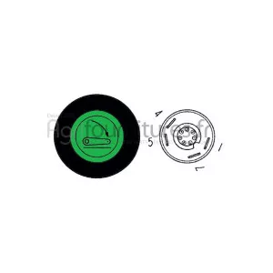 Bouton poussoir descente relevage Bepco 63/1884-17 pour tracteur