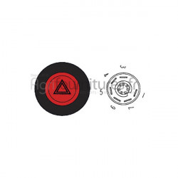 Bouton poussoir feux de détresse Bepco 63/1884-11 pour tracteur