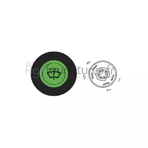 Bouton poussoir lave glace Bepco 63/1884-24 pour tracteur
