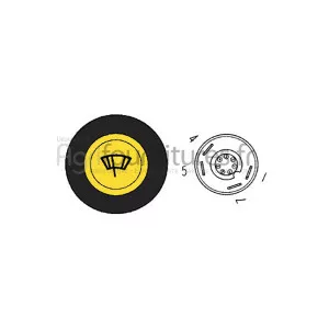 Bouton poussoir essuie glace Bepco 63/1884-15 pour tracteur