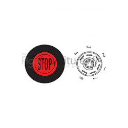Bouton poussoir stop Bepco 63/1884-12 pour tracteur