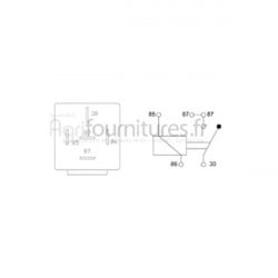 Relais 5 broches 12V 30a Bepco 63/2000-113