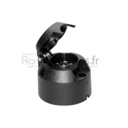 Prise plastique 7 pôles raccords a fiche - 12V. Bepco 63/1971-9 pour tracteur