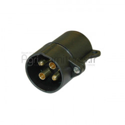 Fiche plastique 4 pôles raccords à vis - 24V. Bepco 63/1970-11