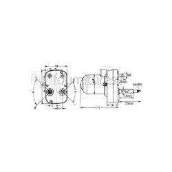 Moteur essuie-glace Bepco 63/1980-45 pour tracteur
