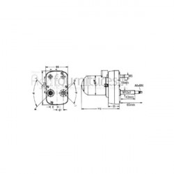 Moteur essuie-glace Bepco 63/1980-27 pour tracteur
