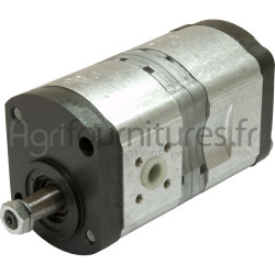 Pompes hydrauliques à engrenages double 8 + 8 cc Bepco 69/565-22 pour tracteur