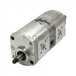 Pompes hydrauliques à engrenages double 16 + 14 cc Bepco 69/565-37 pour tracteur