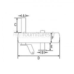 Silencieux d'échappement Ø int. 62 - l. 580 mm - sans asp. de poussiere Bepco 24/165-161