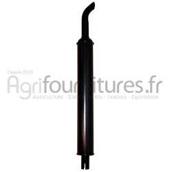 Silencieux d'échappement Ø int. 39 - l. 870 mm Bepco 30/165-6 pour tracteur