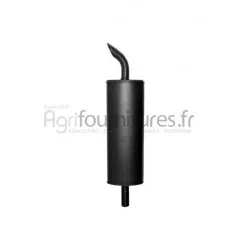 Silencieux d'échappement Ø int. 51 - l. 130 mm Bepco 24/165-10 pour tracteur industriel