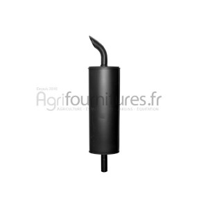 Silencieux d'échappement Ø int. 51 - l. 130 mm Bepco 24/165-10 pour tracteur industriel
