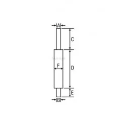 Silencieux d'échappement Ø int. 51 - l. 130 mm Bepco 24/165-10 pour tracteur industriel