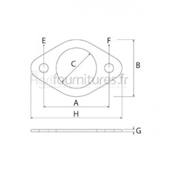 Joint de collecteur d'échappement Ø 32 mm - a3.152 Bepco 30/66-1 pour tracteur