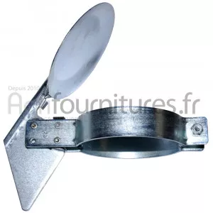Raincap Ø 89 mm - peinture noire échappement Bepco 70/2930-89 pour moissonneuse - batteuse