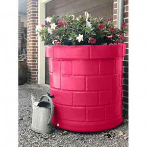 Puit collecteur d'eau rose 340 L Plast'Up